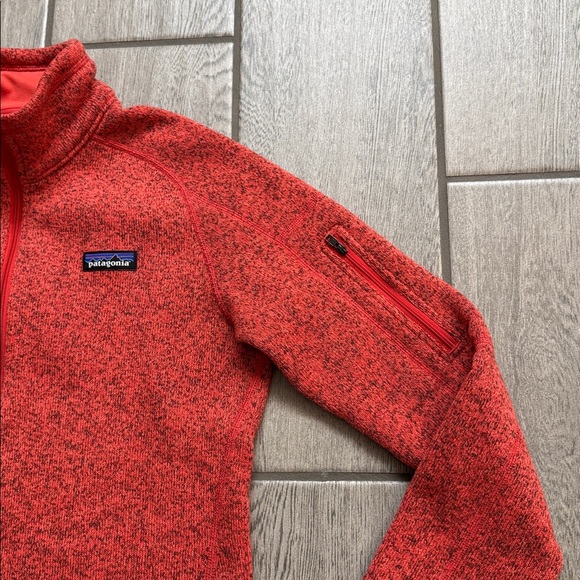 Patagonia Better Sweater 1/4 Zip Fleece Women's Medium Pink Red ish Color - Picture 3 of 5